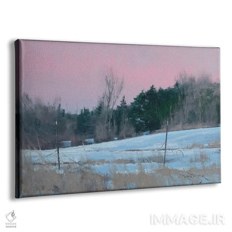 تابلو حیاط پشتی زمستانی اثر بن بائر - نمای پرسپکتیو محصول