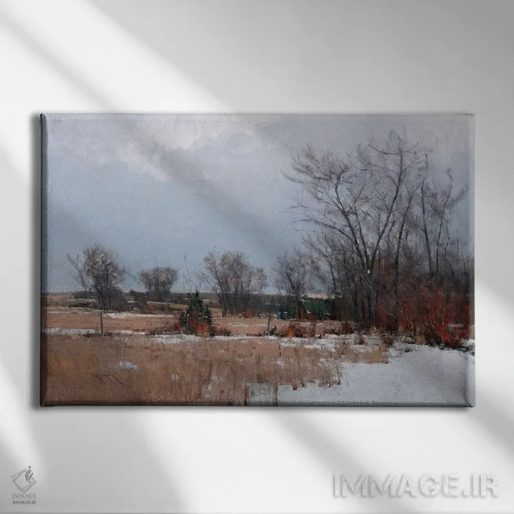 تابلو منظره در پالت زورن (سبک هنری) اثر بن بائر - نمای روبهرو روی دیوار