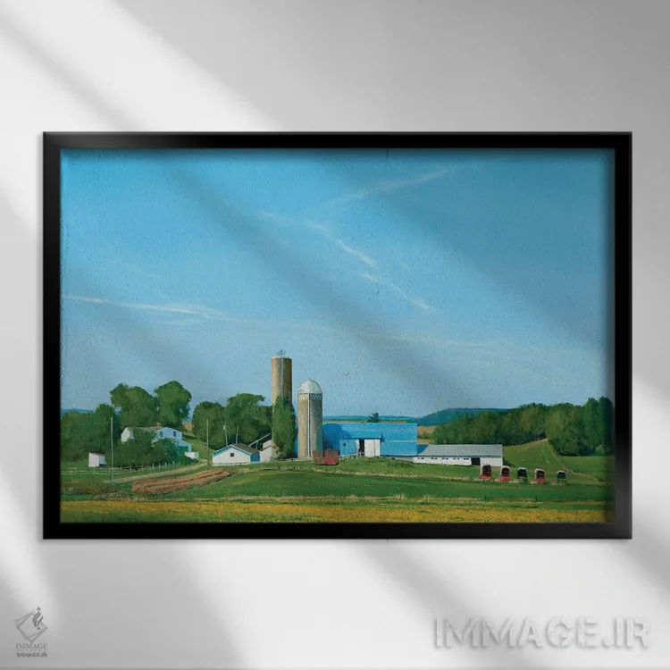 تابلو در بادهای منومونی اثر بن بائر - نمای قابدار مشکی