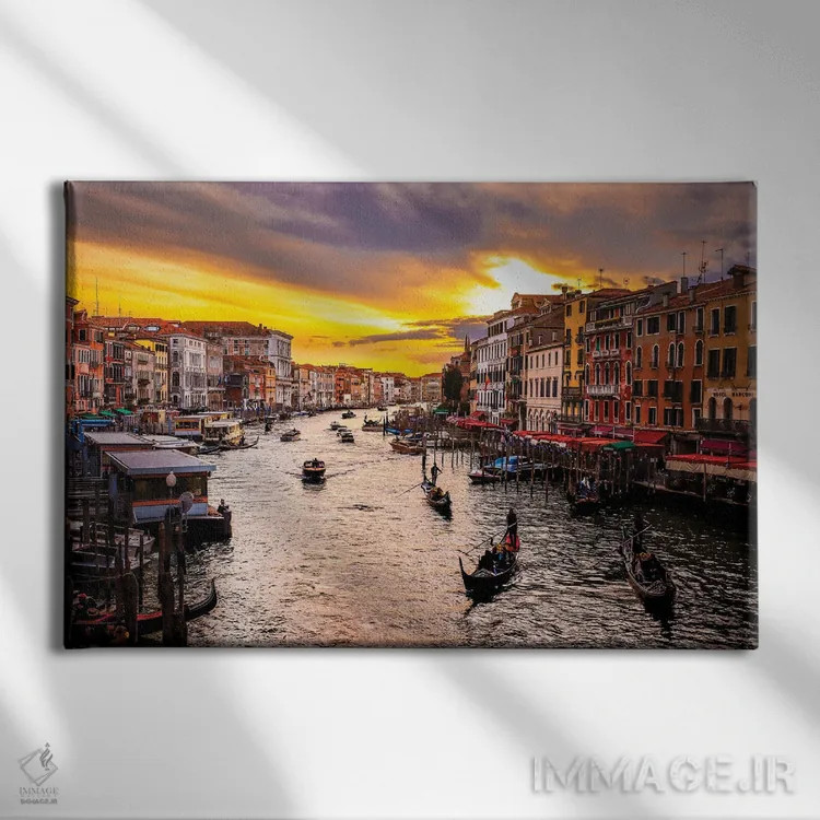 تابلو فقط یک روز دیگر در ونیز اثر برایان بیلکه - نمای روبهرو روی دیوار