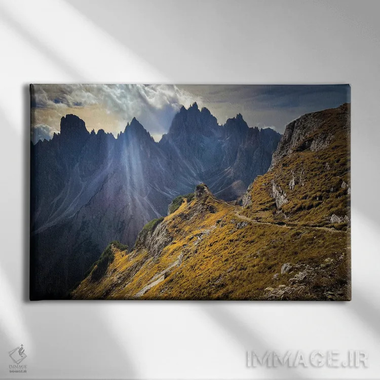 تابلو راه نور اثر برایان بیلکه - نمای روبهرو روی دیوار