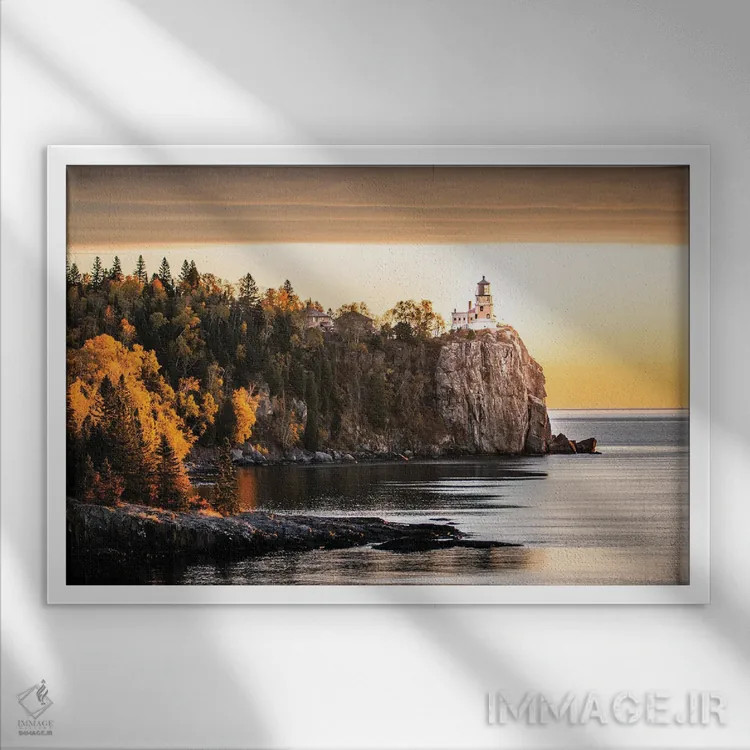 تابلو درخشندگی اثر برایان بیلکه - نمای قابدار سفید