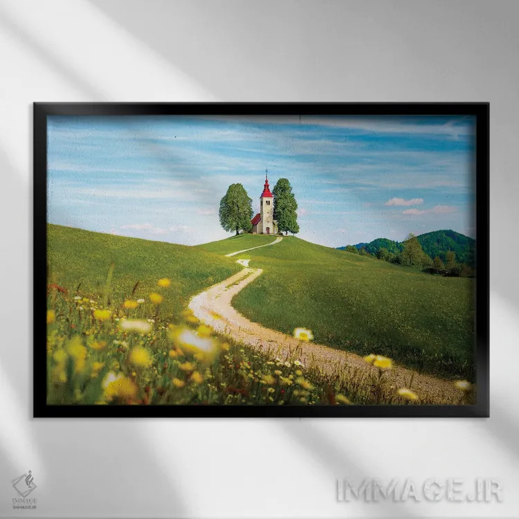 تابلو جایی که مسیر تو را میبرد اثر برایان بیلکه - نمای قابدار مشکی