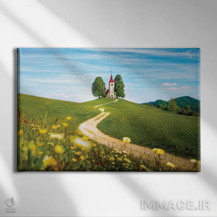 تابلو جایی که مسیر تو را میبرد اثر برایان بیلکه - نمای روبهرو روی دیوار