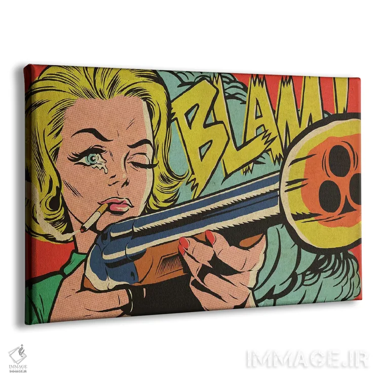 تابلو زنان دیوانه اثر بوچر بیلی (هنرمند برزیلی پوپآرت) - نمای پرسپکتیو محصول