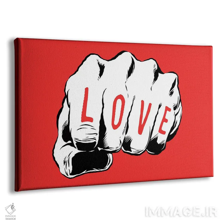 تابلو ضربه مشت اثر بوچر بیلی (هنرمند برزیلی پوپآرت) - نمای پرسپکتیو محصول