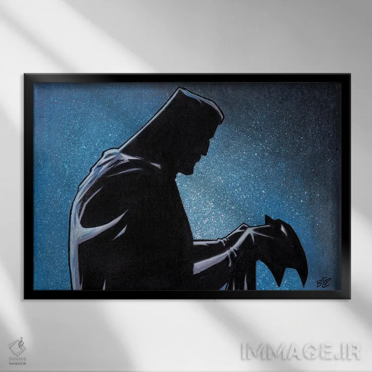 تابلو کلاهخود اثر برندن کالن-بنسن - نمای قابدار مشکی