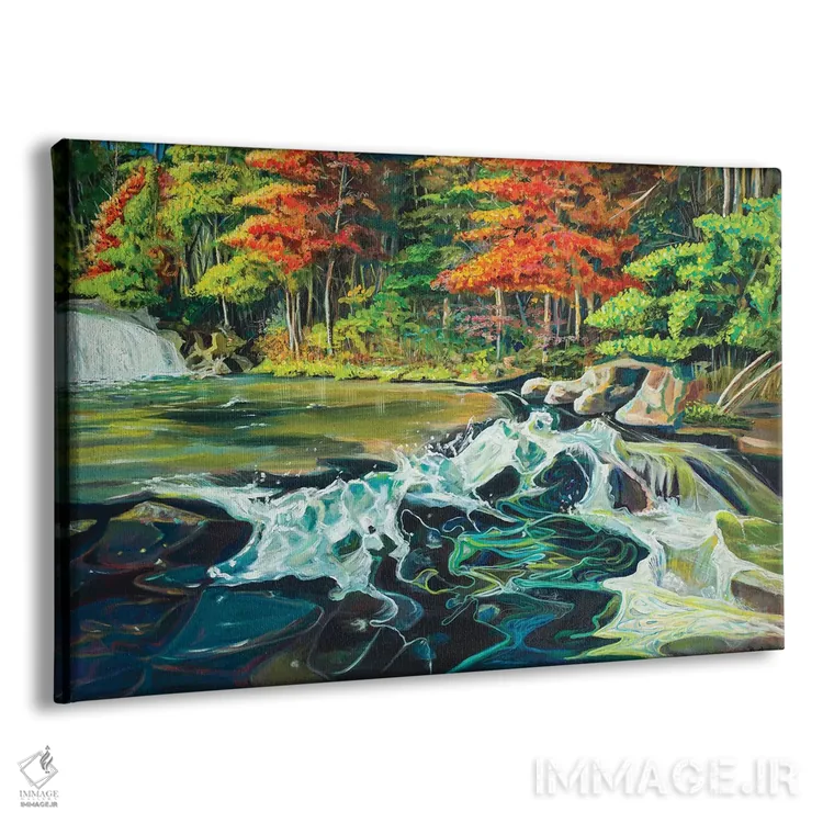 تابلو رودخانه جاری I اثر اندی بوچمپ - نمای پرسپکتیو محصول