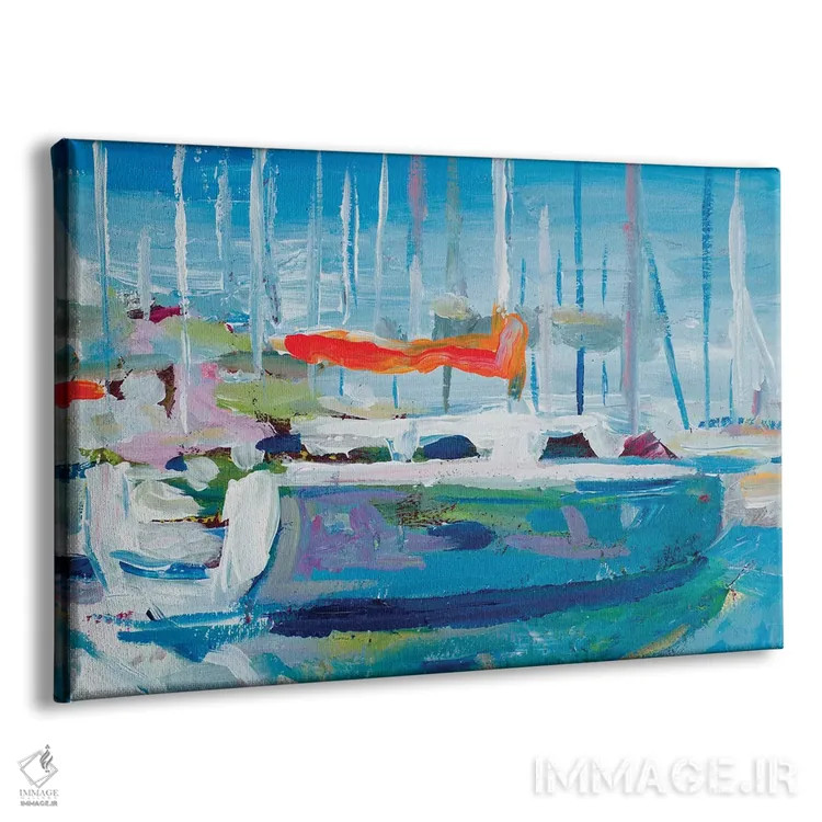 تابلو قایقهای بادبانی مارینا اثر اندی بوچمپ - نمای پرسپکتیو محصول