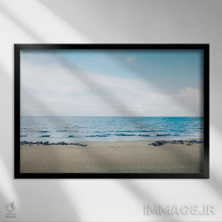 تابلو آرام و بیحرکت اثر عکاسی بیل کارسون - نمای قابدار مشکی