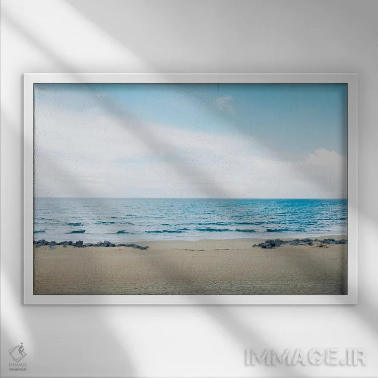 تابلو آرام و بیحرکت اثر عکاسی بیل کارسون - نمای قابدار سفید