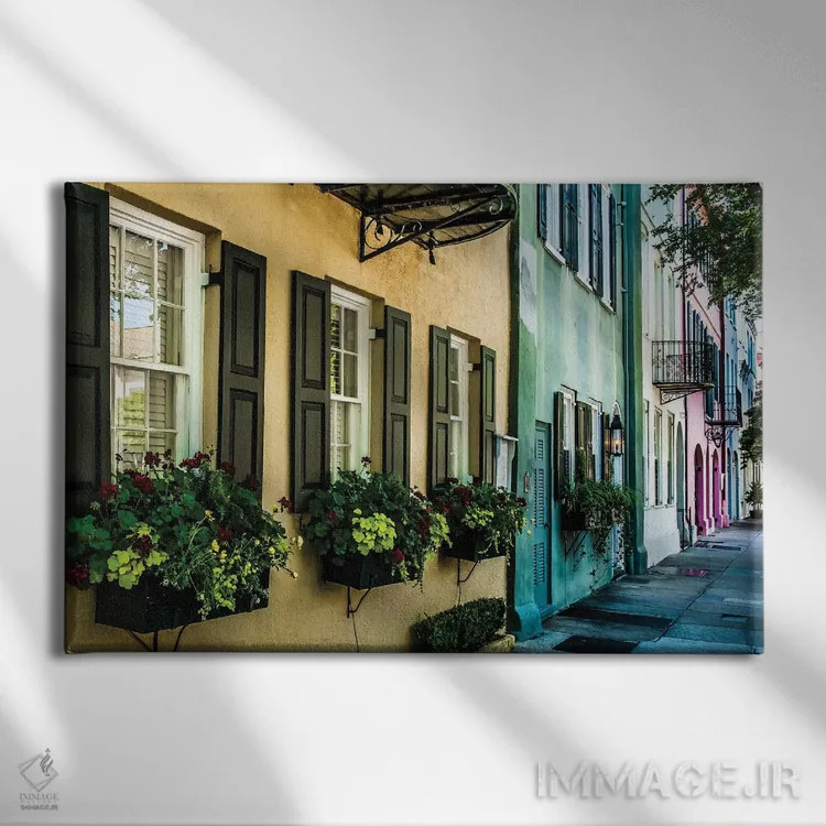 تابلو چارلستون (شهر یا رقص) اثر عکاسی بیل کارسون - نمای روبهرو روی دیوار