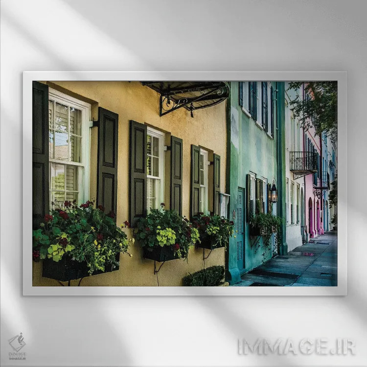 تابلو چارلستون (شهر یا رقص) اثر عکاسی بیل کارسون - نمای قابدار سفید