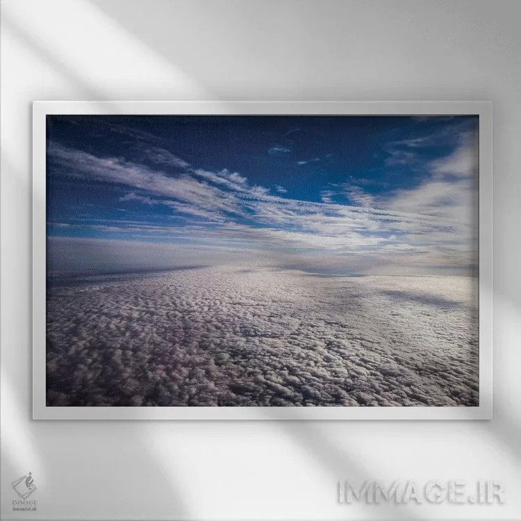 تابلو از آسمان اثر عکاسی بیل کارسون - نمای قابدار سفید