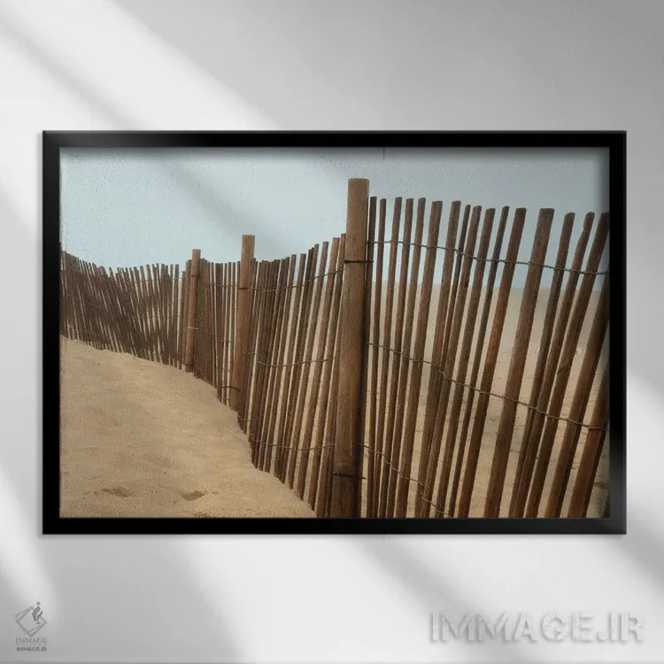 تابلو نماهای ساحل اثر عکاسی بیل کارسون - نمای قابدار مشکی