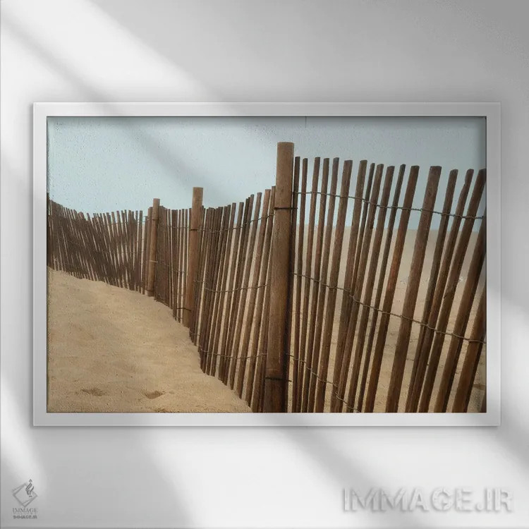 تابلو نماهای ساحل اثر عکاسی بیل کارسون - نمای قابدار سفید