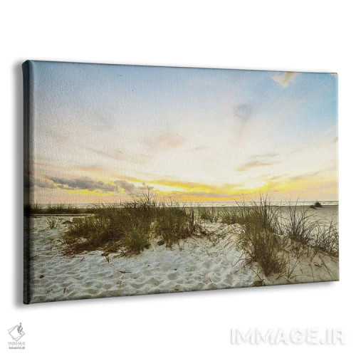 تابلو ساحل غروب اثر عکاسی بیل کارسون - نمای پرسپکتیو محصول