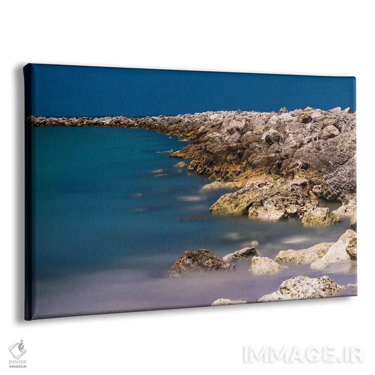 تابلو سواحل صخرهای اثر عکاسی بیل کارسون - نمای پرسپکتیو محصول