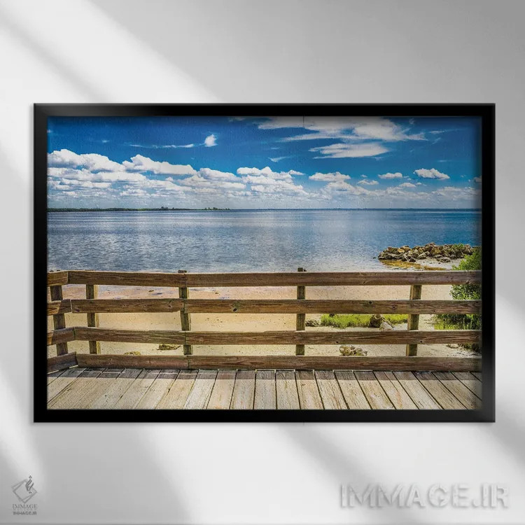 تابلو نمای رو به اقیانوس اثر عکاسی بیل کارسون - نمای قابدار مشکی