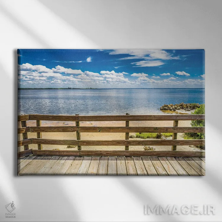 تابلو نمای رو به اقیانوس اثر عکاسی بیل کارسون - نمای روبهرو روی دیوار