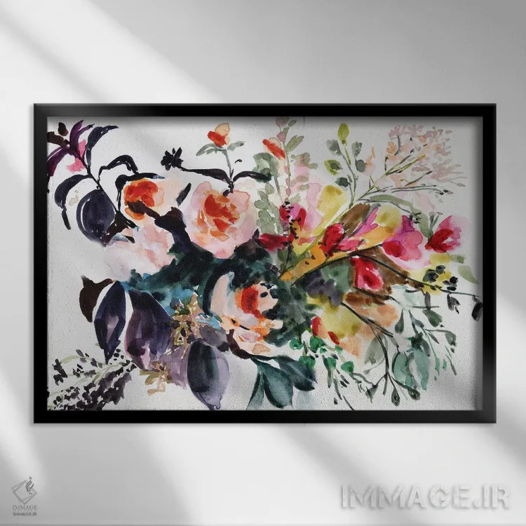 تابلو باغ جادویی اثر آلبینا براتچِوا - نمای قابدار مشکی