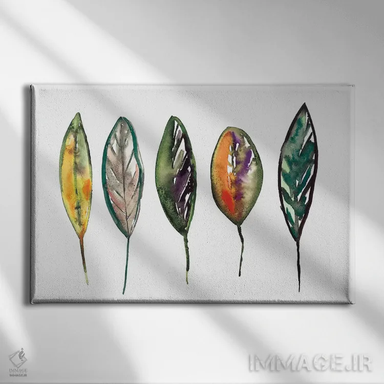 تابلو پرها اثر آلبینا براتچِوا - نمای روبهرو روی دیوار