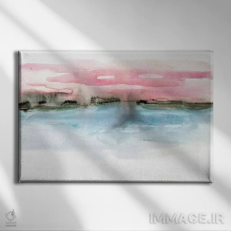 تابلو خط ساحلی اثر آلبینا براتچِوا - نمای روبهرو روی دیوار