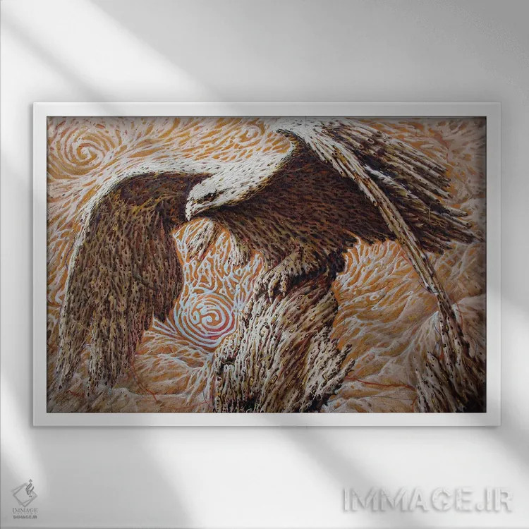 تابلو بیعنوان IV اثر بوگدان دیده - نمای قابدار سفید