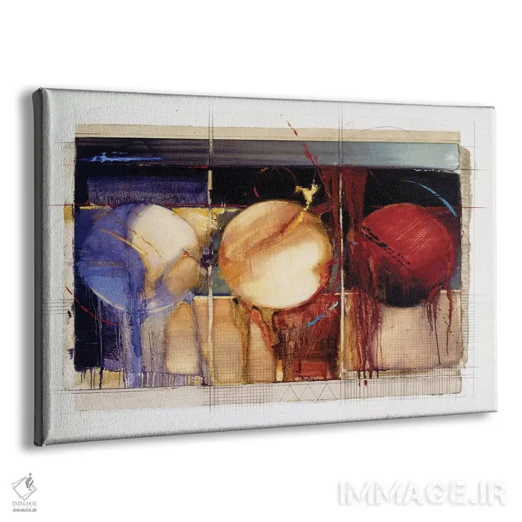 تابلو انتزاعی XI اثر بروس باور - نمای پرسپکتیو محصول