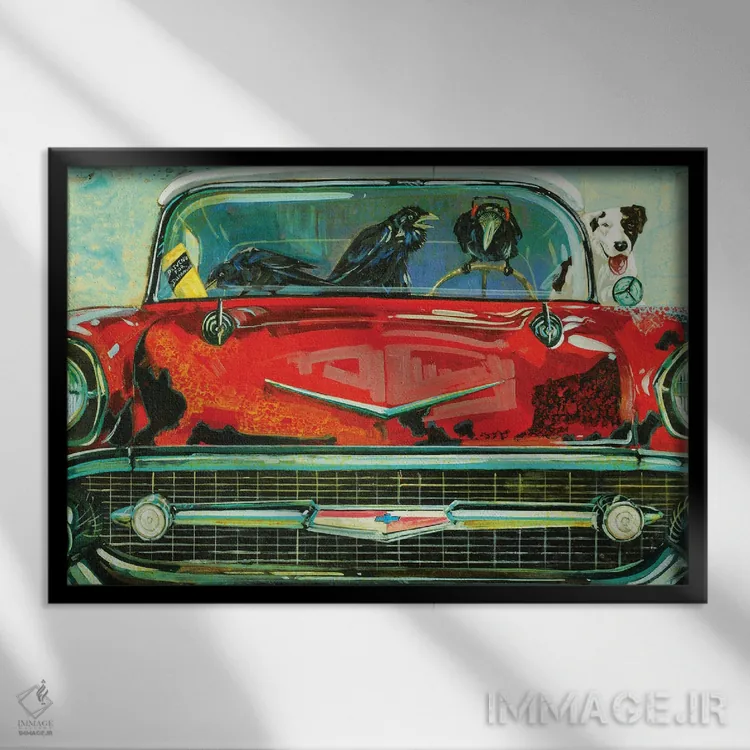 تابلو مارلی (اسم خاص) اثر بارتون دگراف - نمای قابدار مشکی