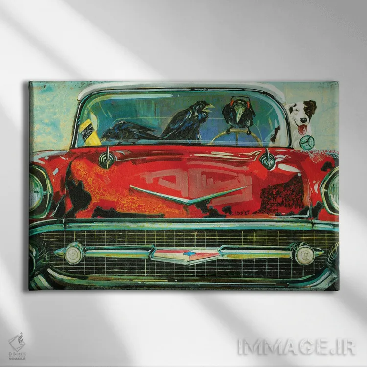 تابلو مارلی (اسم خاص) اثر بارتون دگراف - نمای روبهرو روی دیوار