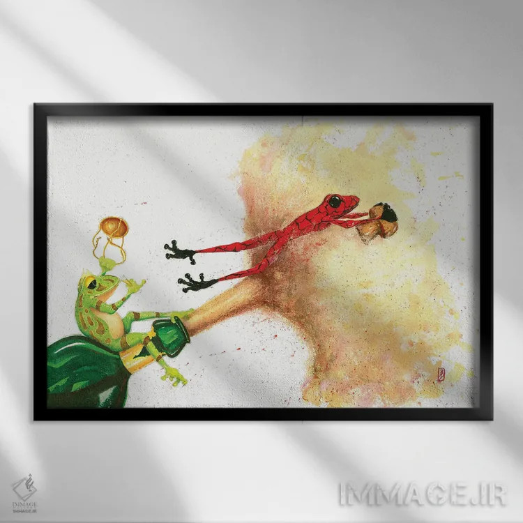 تابلو میبینمت اثر بارتون دگراف - نمای قابدار مشکی