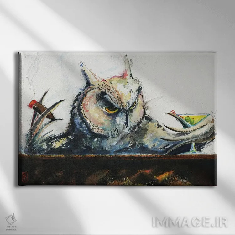 تابلو کی؟ اثر بارتون دگراف - نمای روبهرو روی دیوار