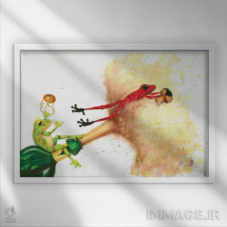 تابلو میبینمت اثر بارتون دگراف - نمای قابدار سفید