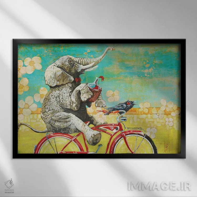 تابلو یاهو اثر بارتون دگراف - نمای قابدار مشکی