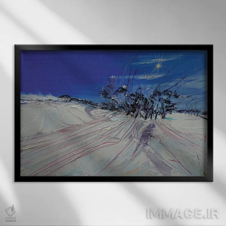 تابلو فرشتهٔ صبح اثر برایدی اوبرایان - نمای قابدار مشکی