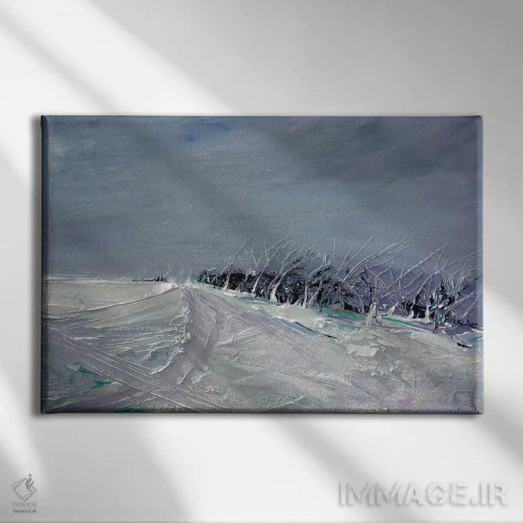 تابلو عنکبوت قیفی پس از ساعات اداری اثر برایدی اوبرایان - نمای روبهرو روی دیوار