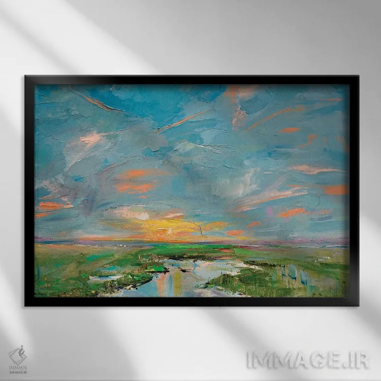 تابلو نهر پارادوکس (تناقض) اثر برایدی اوبرایان - نمای قابدار مشکی