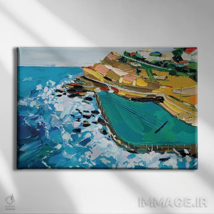 تابلو استخر برونته اثر برایدی اوبرایان - نمای روبهرو روی دیوار