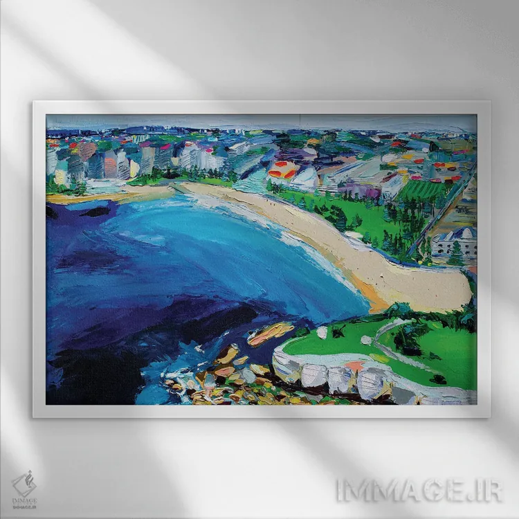 تابلو کوگی اثر برایدی اوبرایان - نمای قابدار سفید