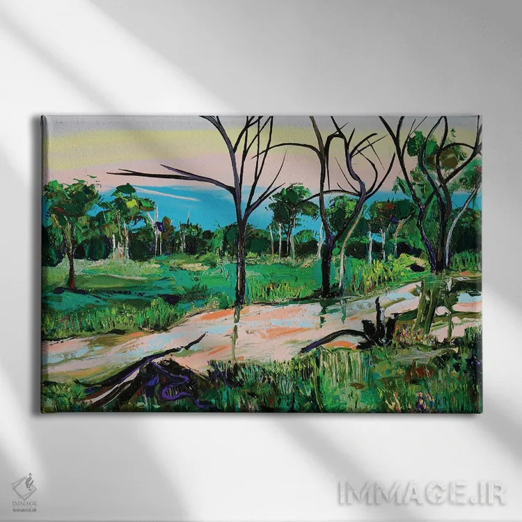 تابلو سفر صبحگاهی اثر برایدی اوبرایان - نمای روبهرو روی دیوار