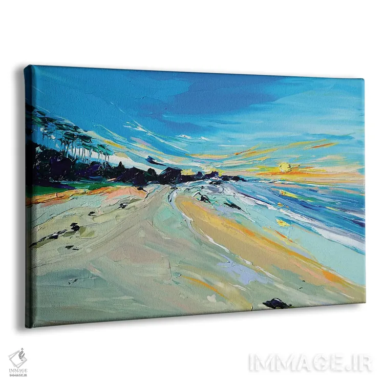 تابلو صخرههای شمالی خلیج مرموز اثر برایدی اوبرایان - نمای پرسپکتیو محصول