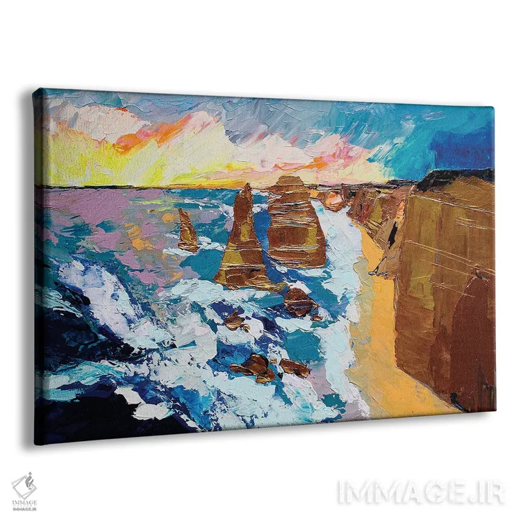 تابلو حواریون بایت (منظره ساحلی) اثر برایدی اوبرایان - نمای پرسپکتیو محصول