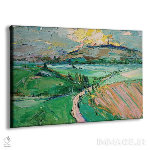 تابلو جایی در جادهٔ جنگلی اثر برایدی اوبرایان - نمای پرسپکتیو محصول