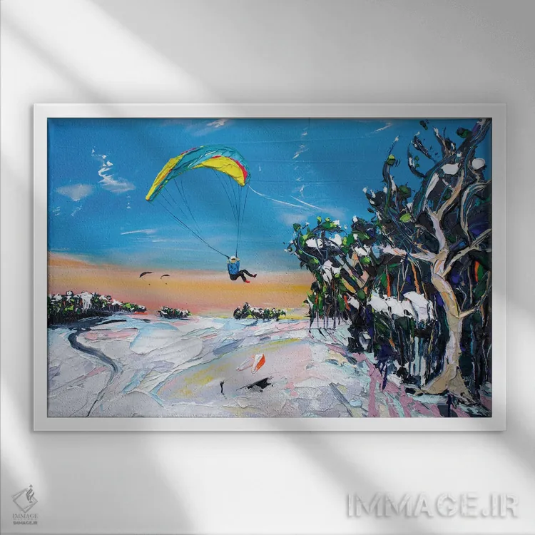 تابلو دگرگونیهای ورزش اثر برایدی اوبرایان - نمای قابدار سفید