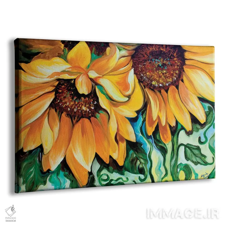 تابلو رقص آفتابگردان اثر مارسیا بالدویین - نمای پرسپکتیو محصول