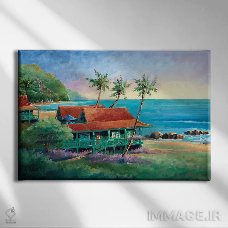 تابلو هتل هانا اثر بیل درایزدیل - نمای روبهرو روی دیوار