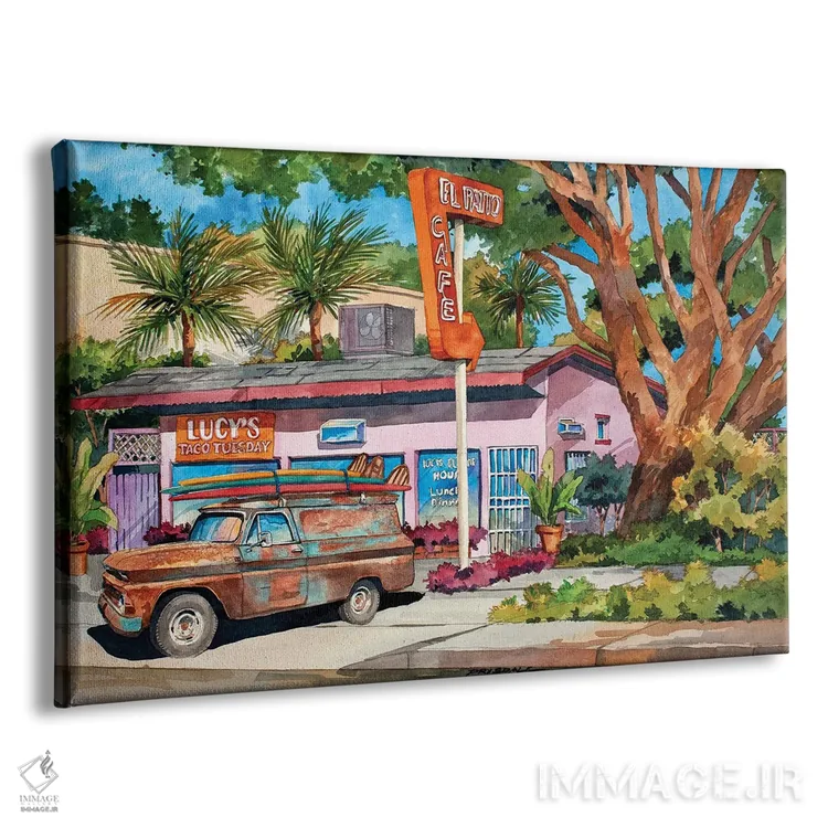 تابلو مکان لوسی (نام خاص) اثر بیل درایزدیل - نمای پرسپکتیو محصول