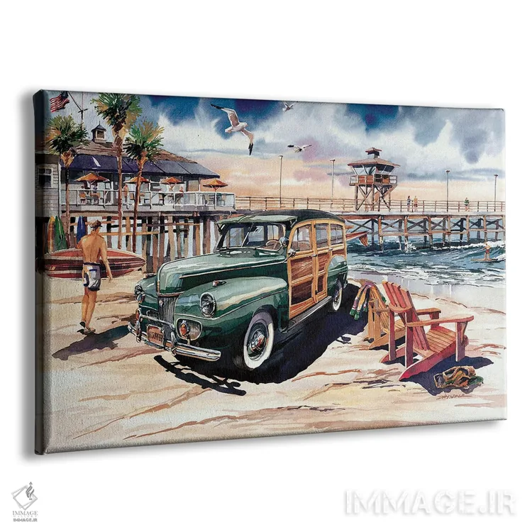 تابلو وودی در بهشت (خودرو) اثر بیل درایزدیل - نمای پرسپکتیو محصول