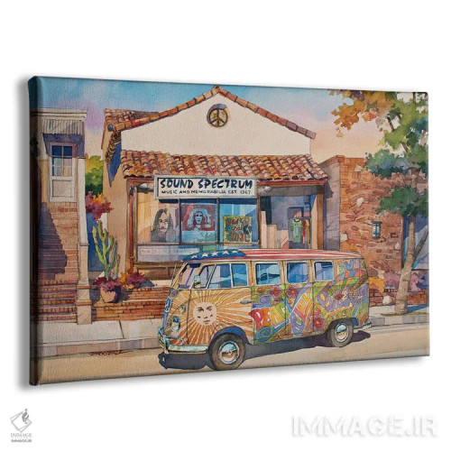 تابلو اتوبوس عشق اثر بیل درایزدیل - نمای پرسپکتیو محصول